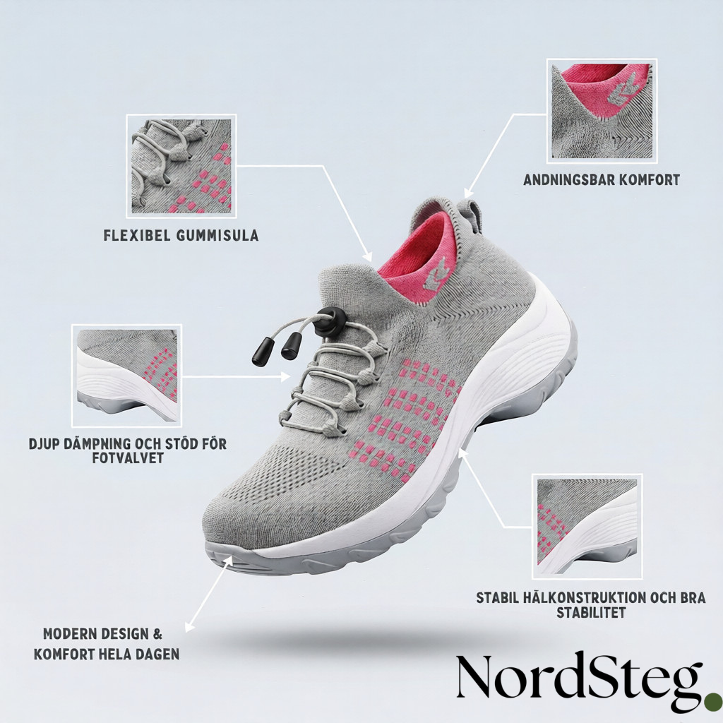 NordSteg™ Komfortsko – Ta lättare steg varje dag utan smärta i fötter och knän